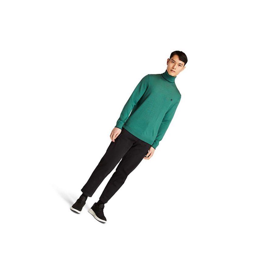 Men's Timberland Nissitissit River Merino Sweater Green | EKY-456231