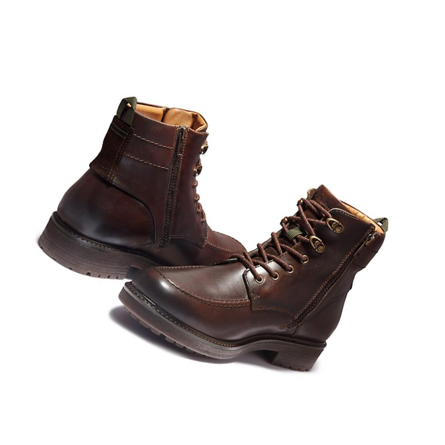 Men's Timberland Oakrock Side-zip Winter Boots Dark Brown | BFS-673592