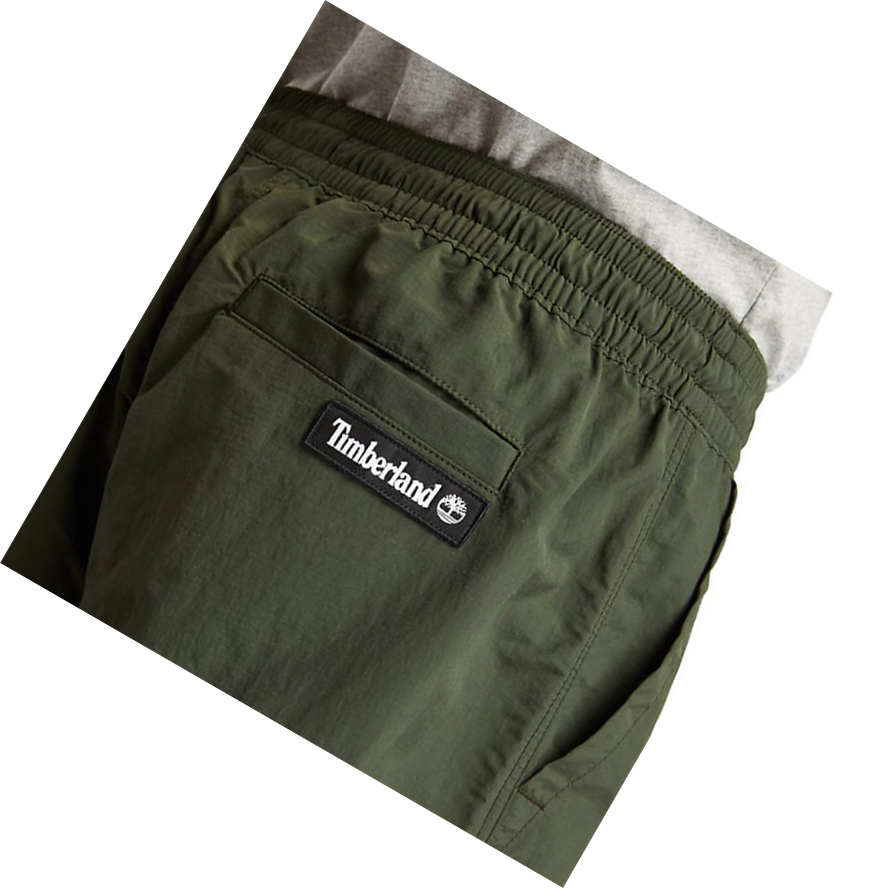 Men's Timberland Outdoor Archive Jogger Pants Dark Green | OBR-604319