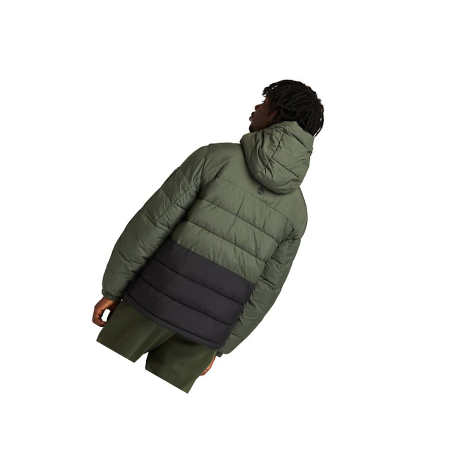 Men's Timberland Outdoor Archive Puffer Quilted-Hybrid Jackets Green | FXP-854132