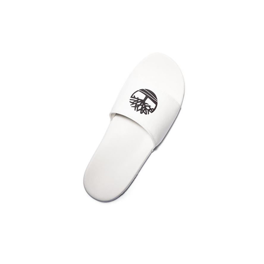 Men's Timberland Playa Sands Slide Sandals White | FMT-036917