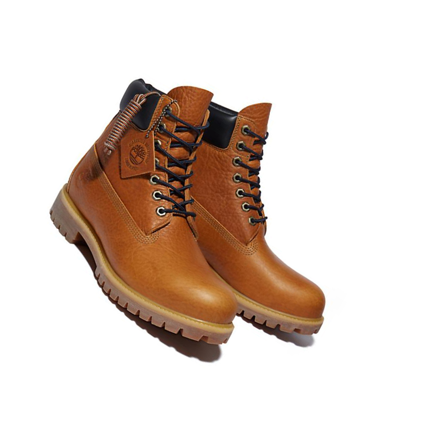 Men's Timberland Premium Extra Warm Full Grain Original 6-inch Boots Yellow | DNZ-072519