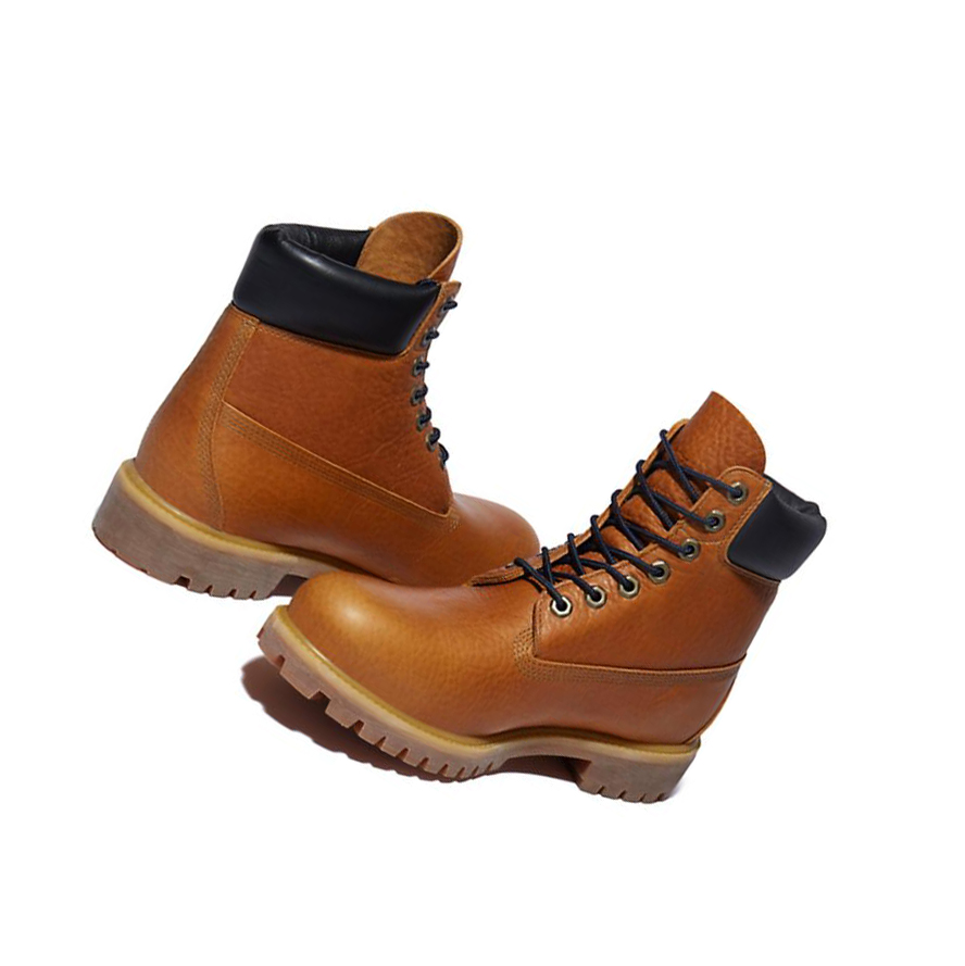 Men's Timberland Premium Extra Warm Full Grain Original 6-inch Boots Yellow | DNZ-072519