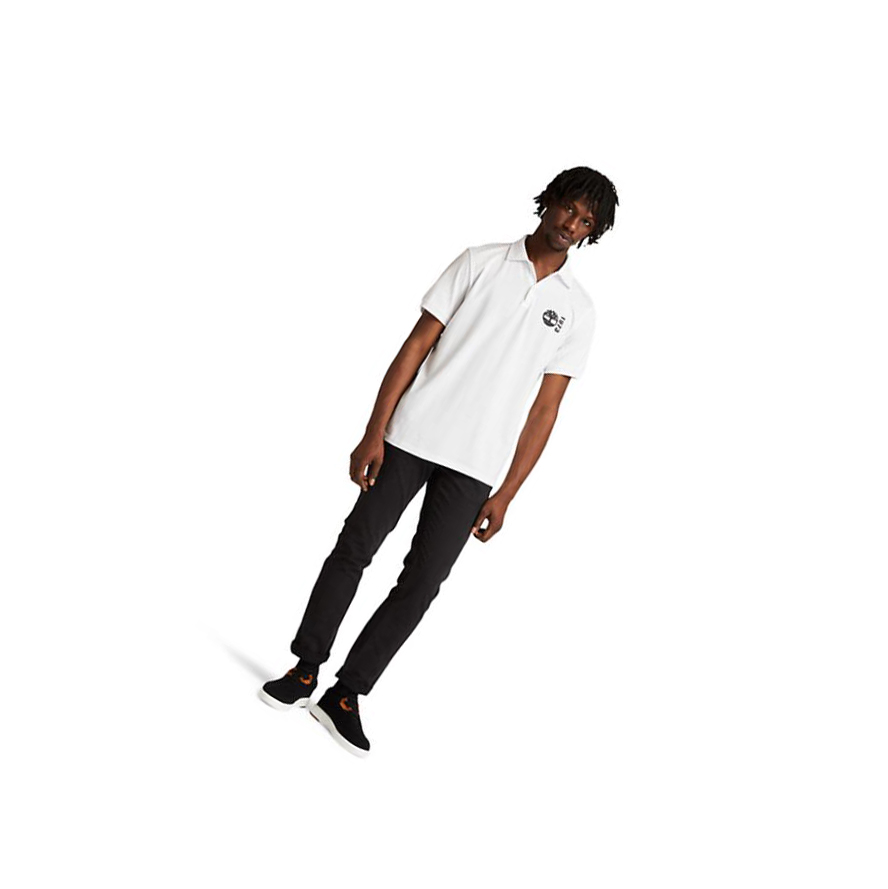 Men's Timberland Re-Comfort EK+ Polo White | AFO-890276