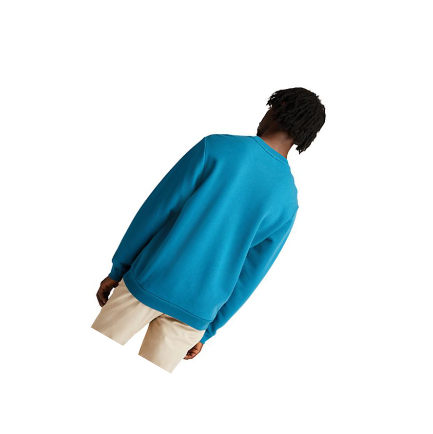 Men's Timberland Re-Comfort EK+ Sweatshirt Teal | QCW-248197