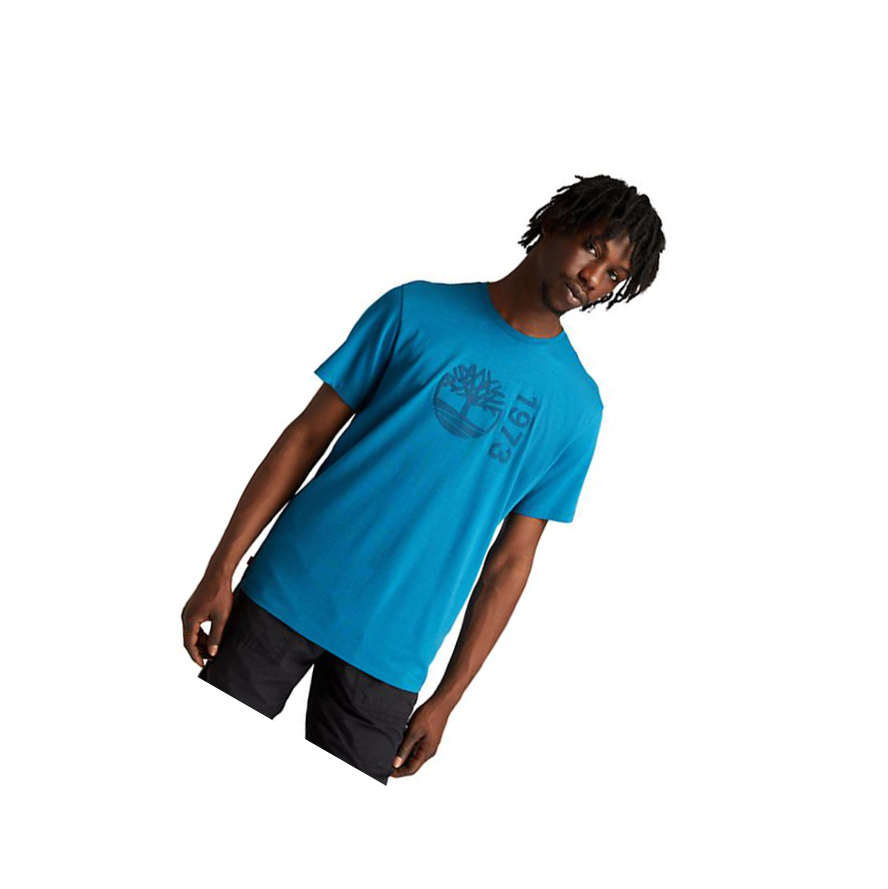 Men\'s Timberland Re-Comfort EK+ T Shirts Teal | XMW-083792