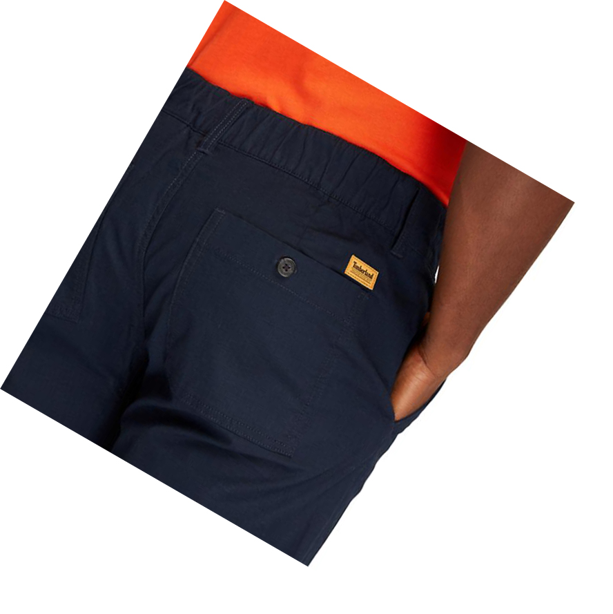 Men's Timberland Ripstop Climbing Sweatpants Navy | VAS-316925