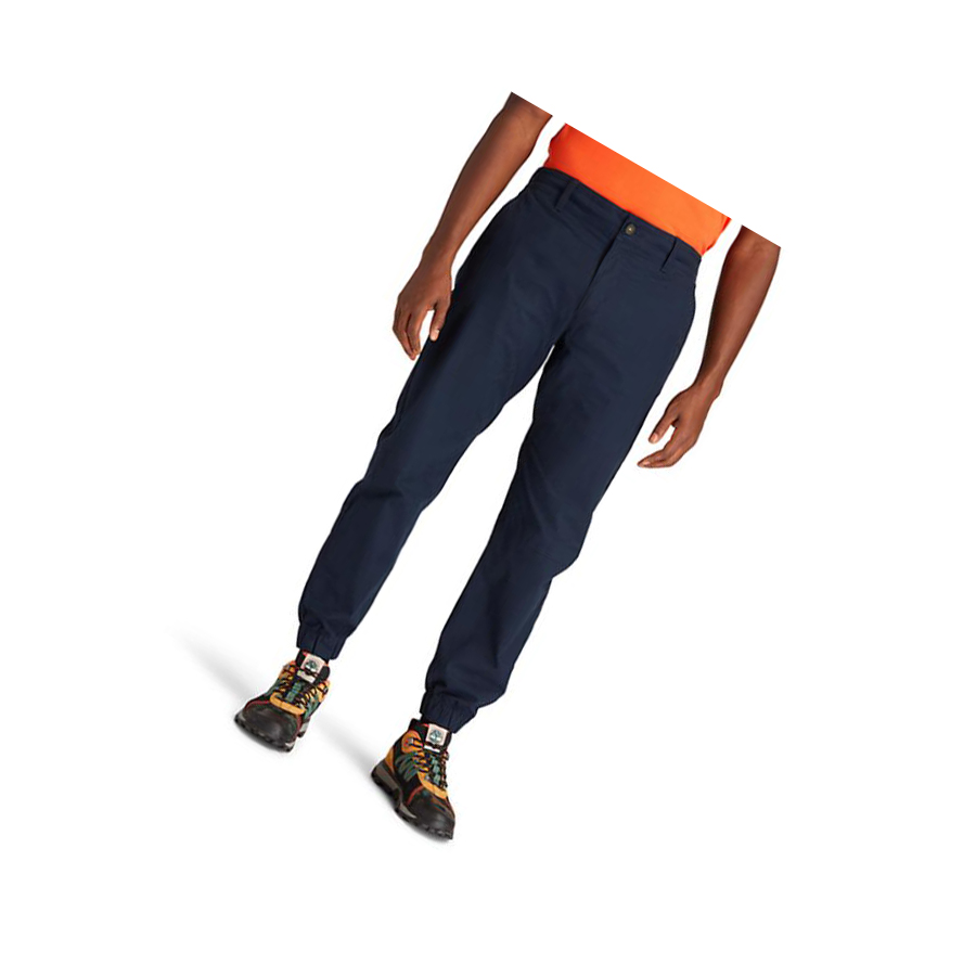 Men\'s Timberland Ripstop Climbing Sweatpants Navy | VAS-316925