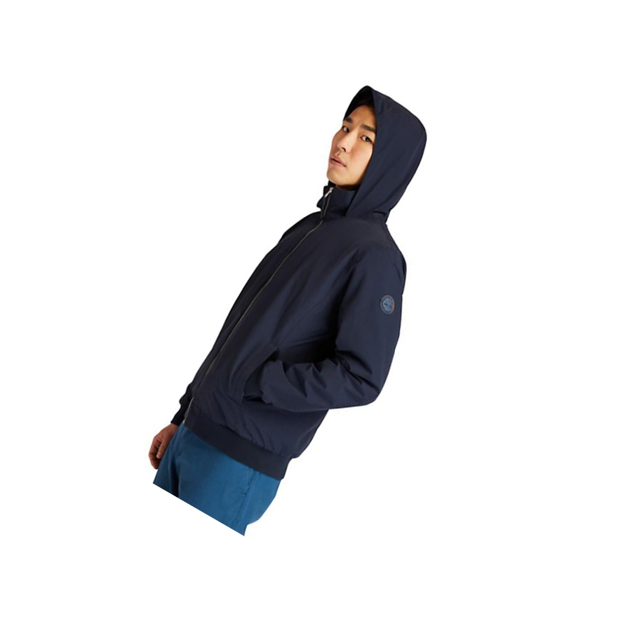 Men's Timberland Sailor Bomber Jackets Navy | MHL-861253