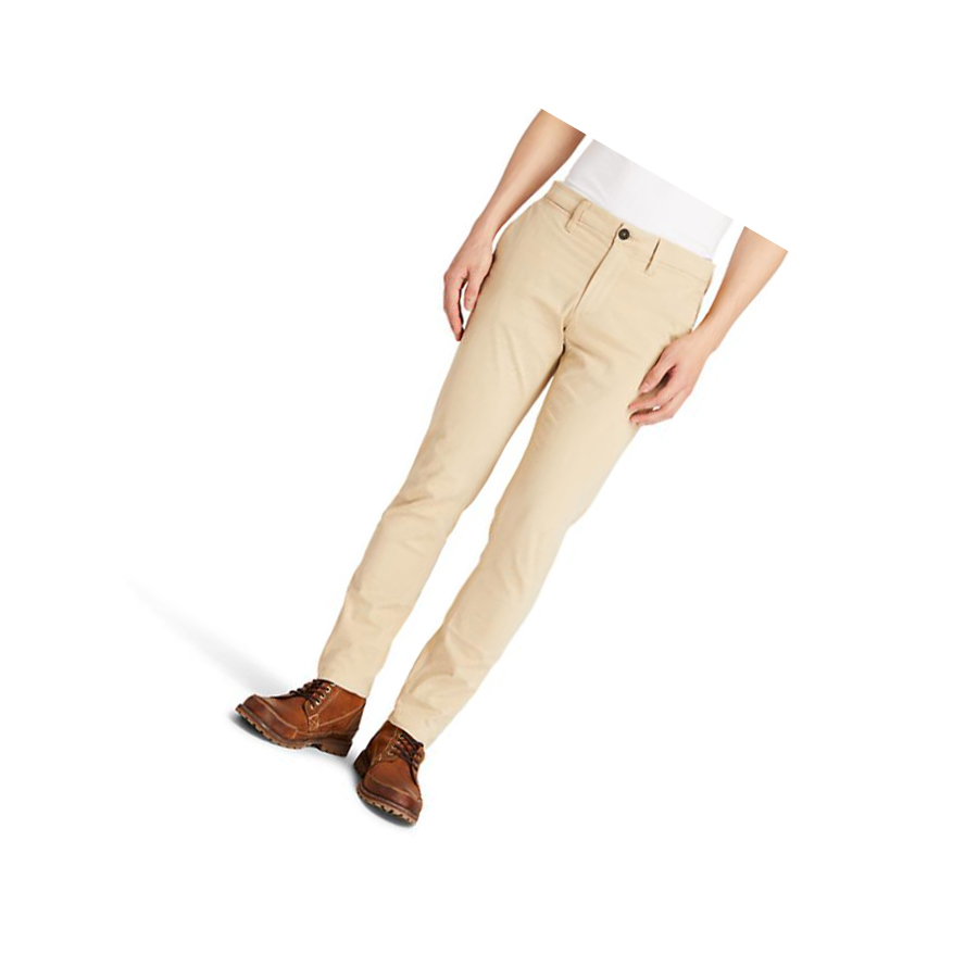 Men\'s Timberland Sargent Lake Ultrastretch Chinos Pants Beige | OQA-810374