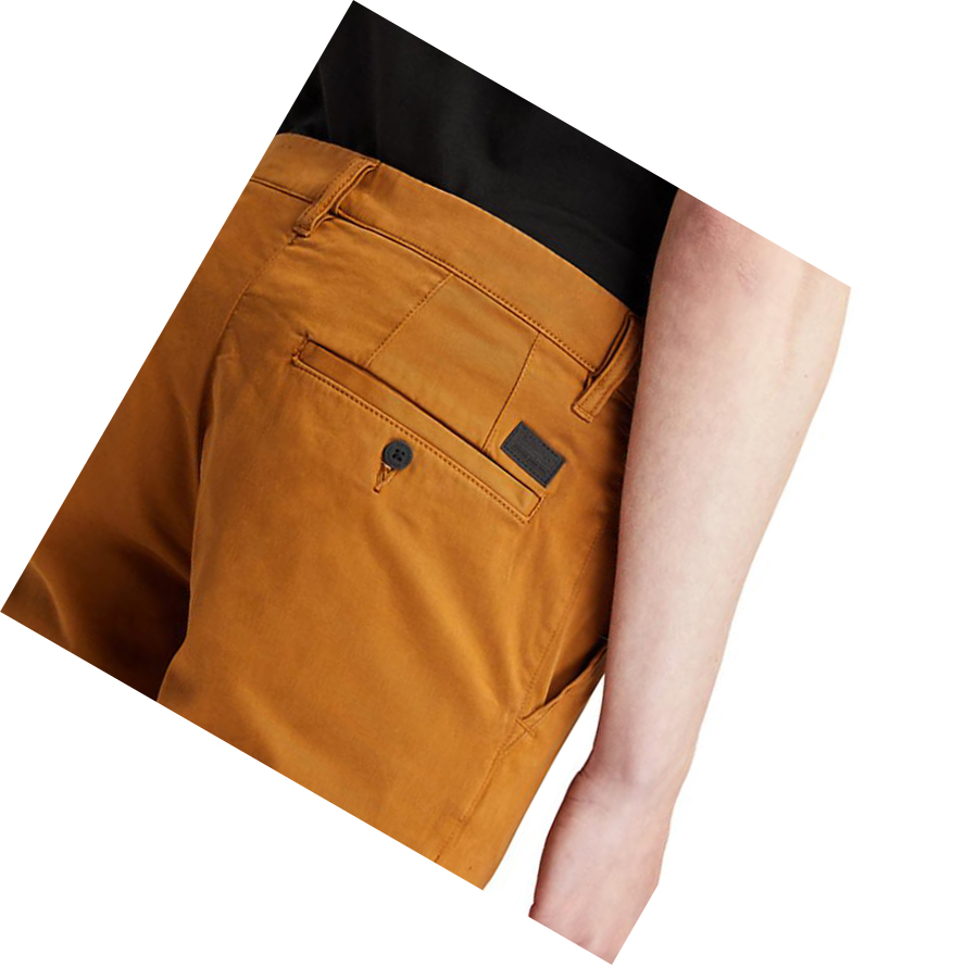 Men's Timberland Sargent Lake Ultrastretch Chinos Pants Brown | ORS-635174