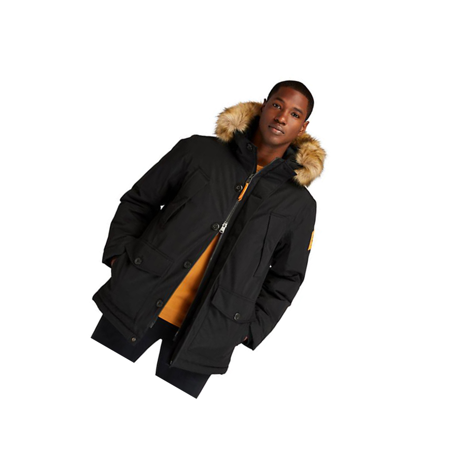 Men's Timberland Scar Ridge Parka Jackets Black | COE-834710