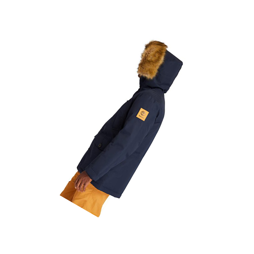 Men's Timberland Scar Ridge Parka Jackets Navy | UVO-470123