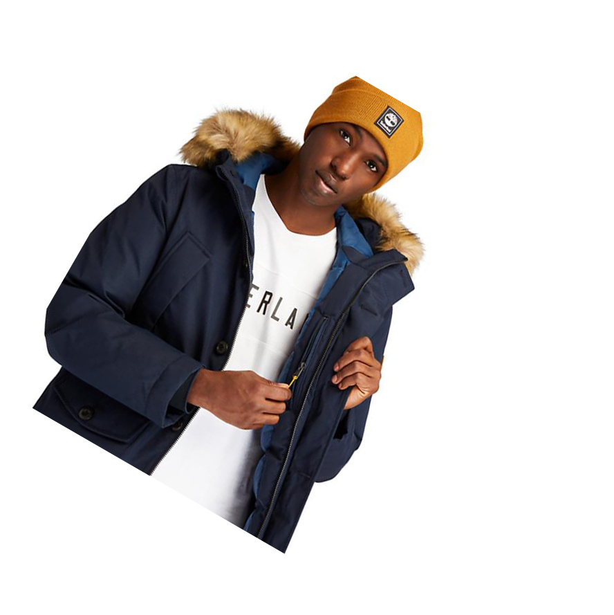 Men's Timberland Scar Ridge Parka Jackets Navy | UVO-470123