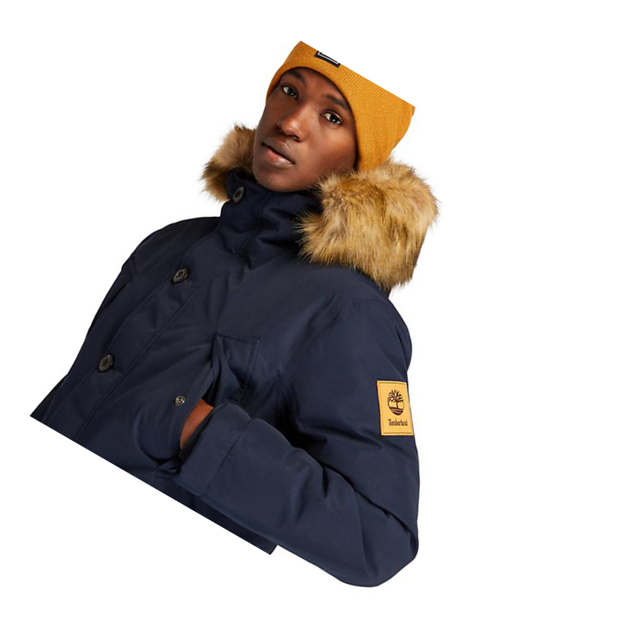 Men's Timberland Scar Ridge Parka Jackets Navy | UVO-470123