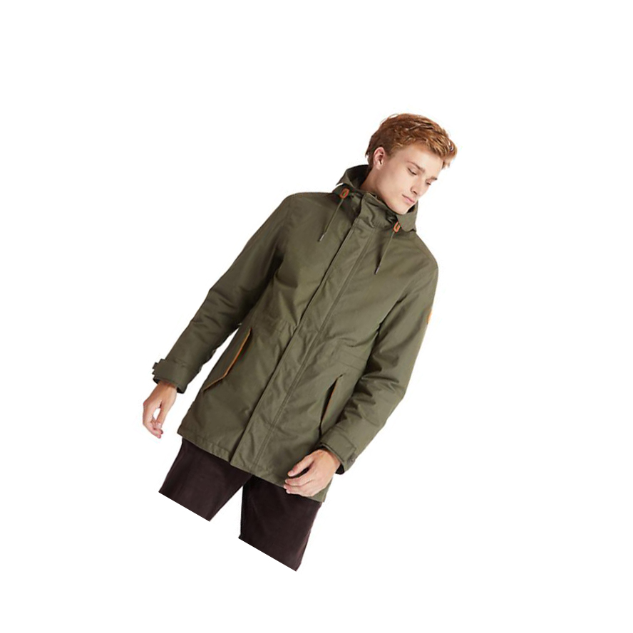 Men\'s Timberland Snowdon Peak 3-in-1 Waterproof Parka Jackets Green | FLE-145389