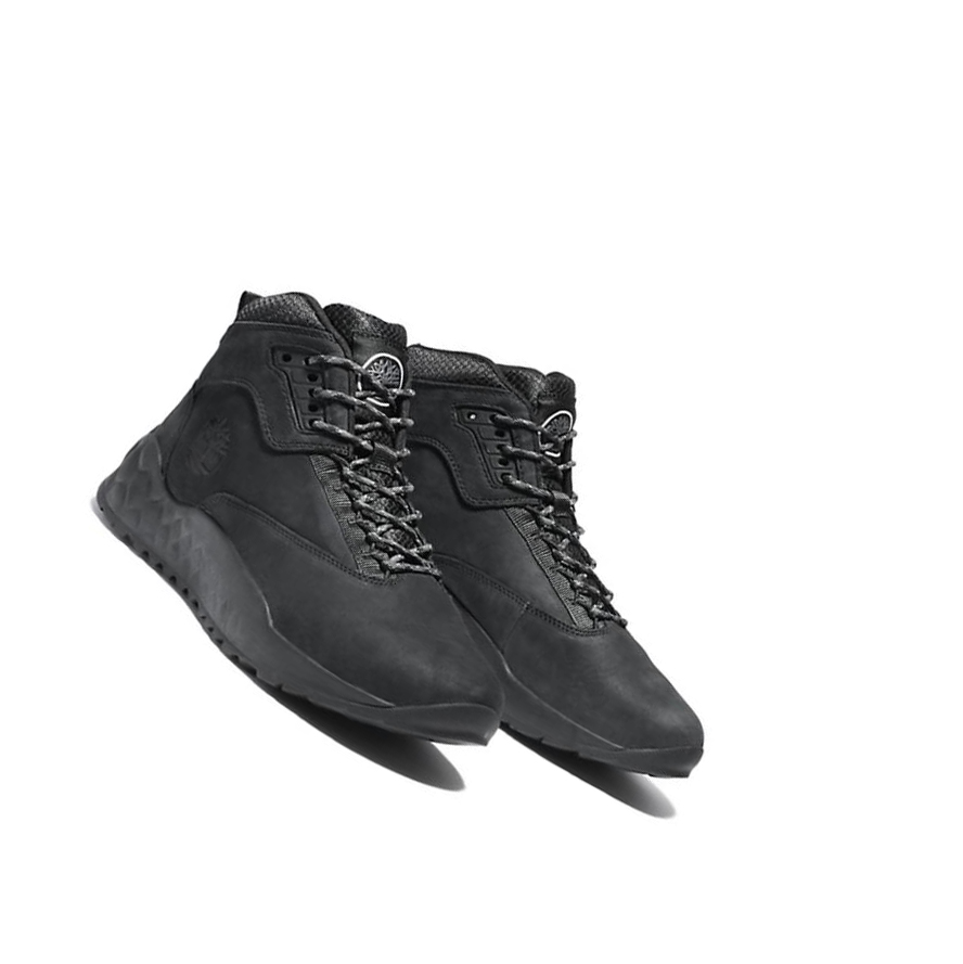 Men's Timberland Solar Wave GreenStride™ Chukka Boots Monochrome Black | NFS-724913