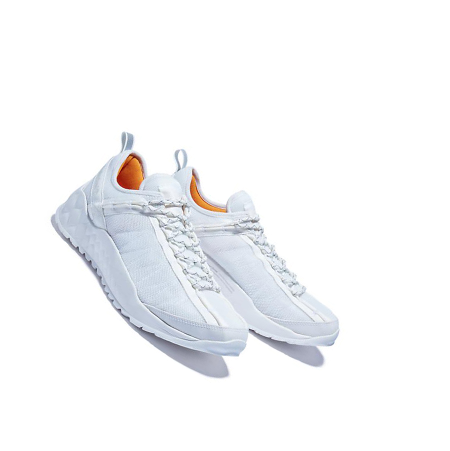 Men's Timberland Solar Wave Mesh Canvas Shoes White | BQF-723690