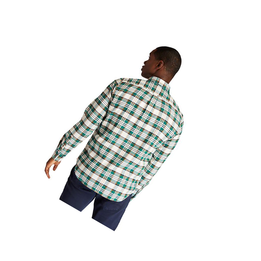 Men's Timberland SolucellAir™ Tartan Shirts Green | BEM-605129