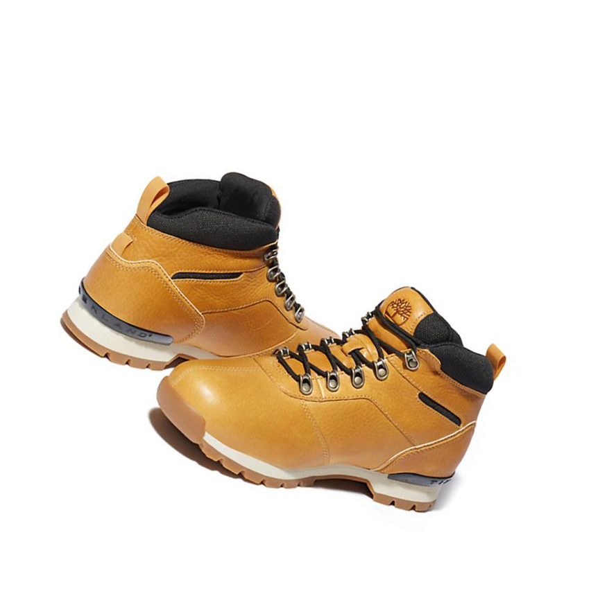 Men's Timberland Splitrock Mid Hiker Hiking Boots Yellow | TCJ-531902