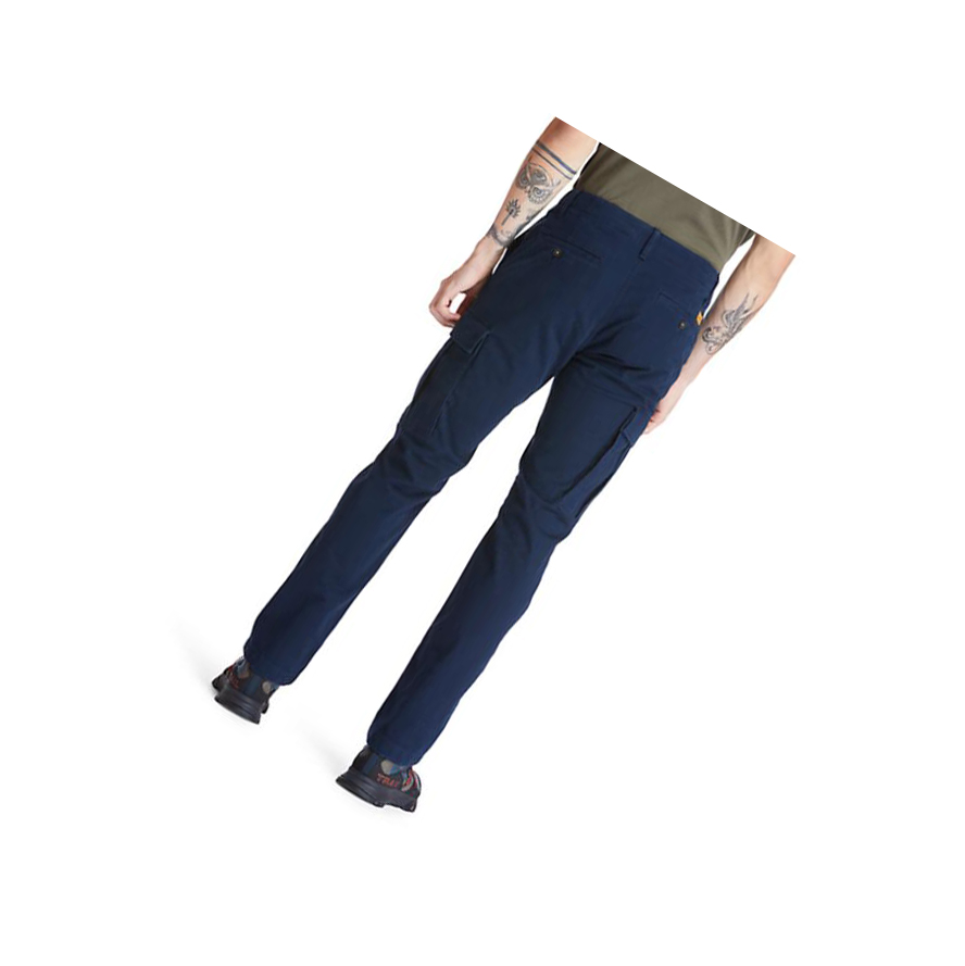 Men's Timberland Squam Lake Cargo Pants Navy | KOV-239658