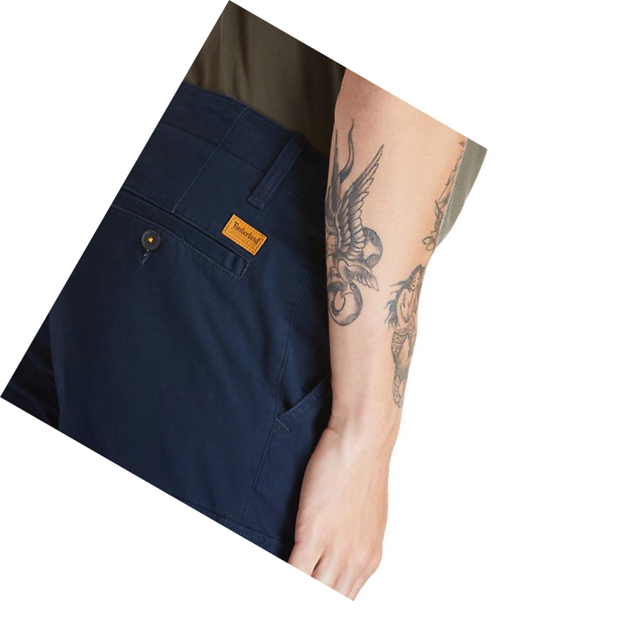 Men's Timberland Squam Lake Cargo Pants Navy | KOV-239658