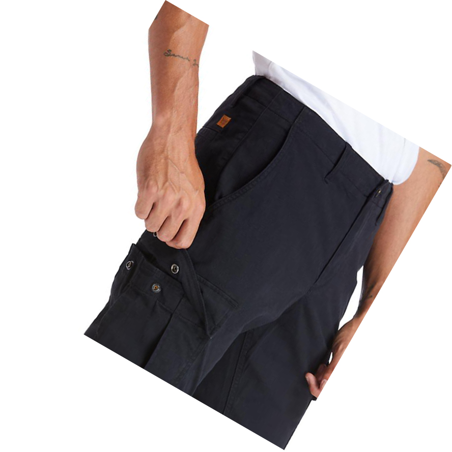 Men's Timberland Squam Lake Cargo Pants Black | ONH-310726