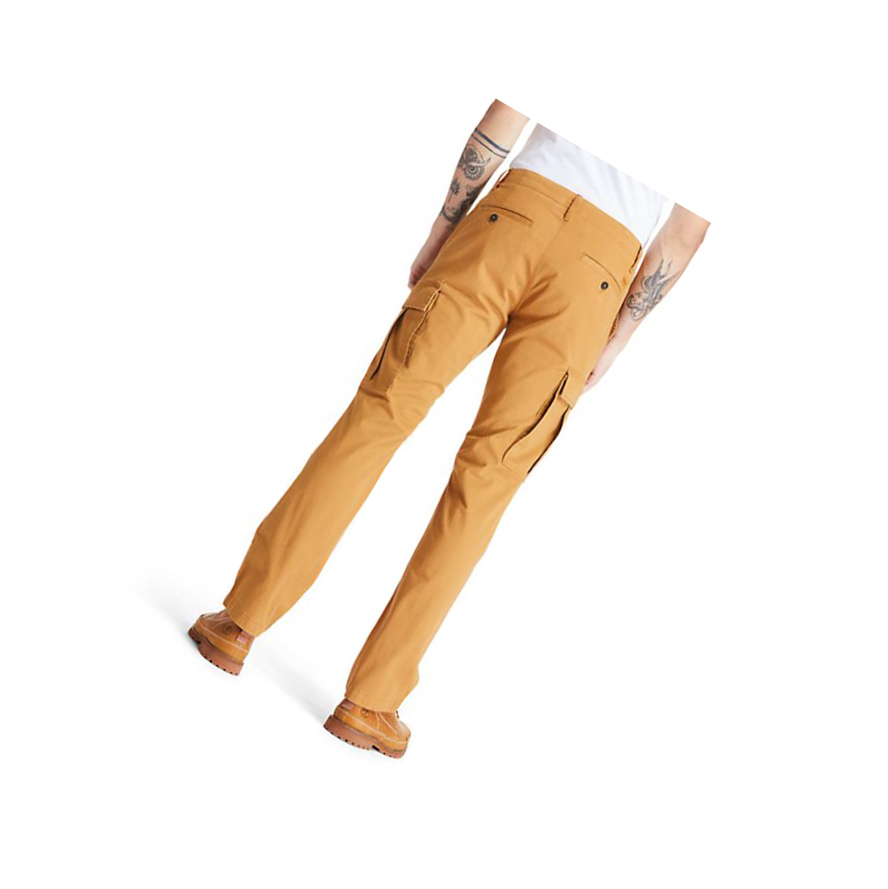 Men's Timberland Squam Lake Cargo Pants Yellow | XBA-752903