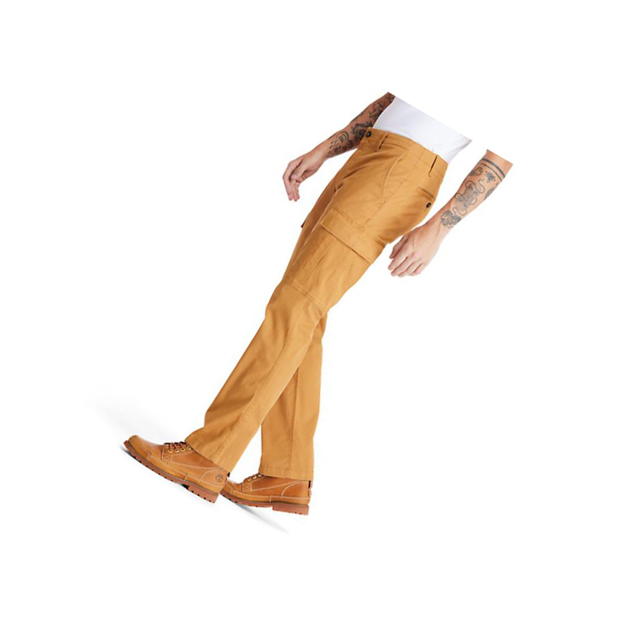 Men's Timberland Squam Lake Cargo Pants Yellow | XBA-752903