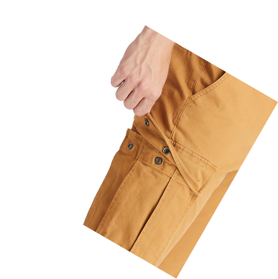 Men's Timberland Squam Lake Cargo Pants Yellow | XBA-752903