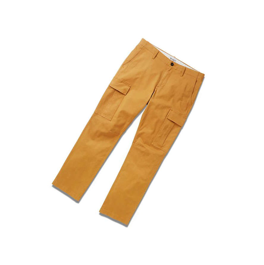 Men's Timberland Squam Lake Cargo Pants Yellow | XBA-752903