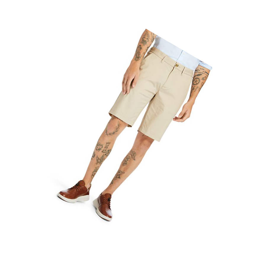 Men\'s Timberland Squam Lake Lightweight Shorts Beige | CMB-530694