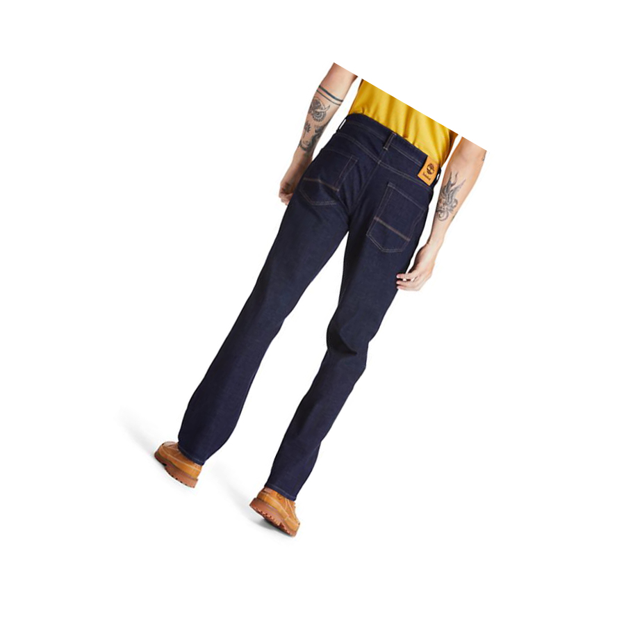 Men's Timberland Squam Lake Stretch Jeans Indigo | RLE-015847