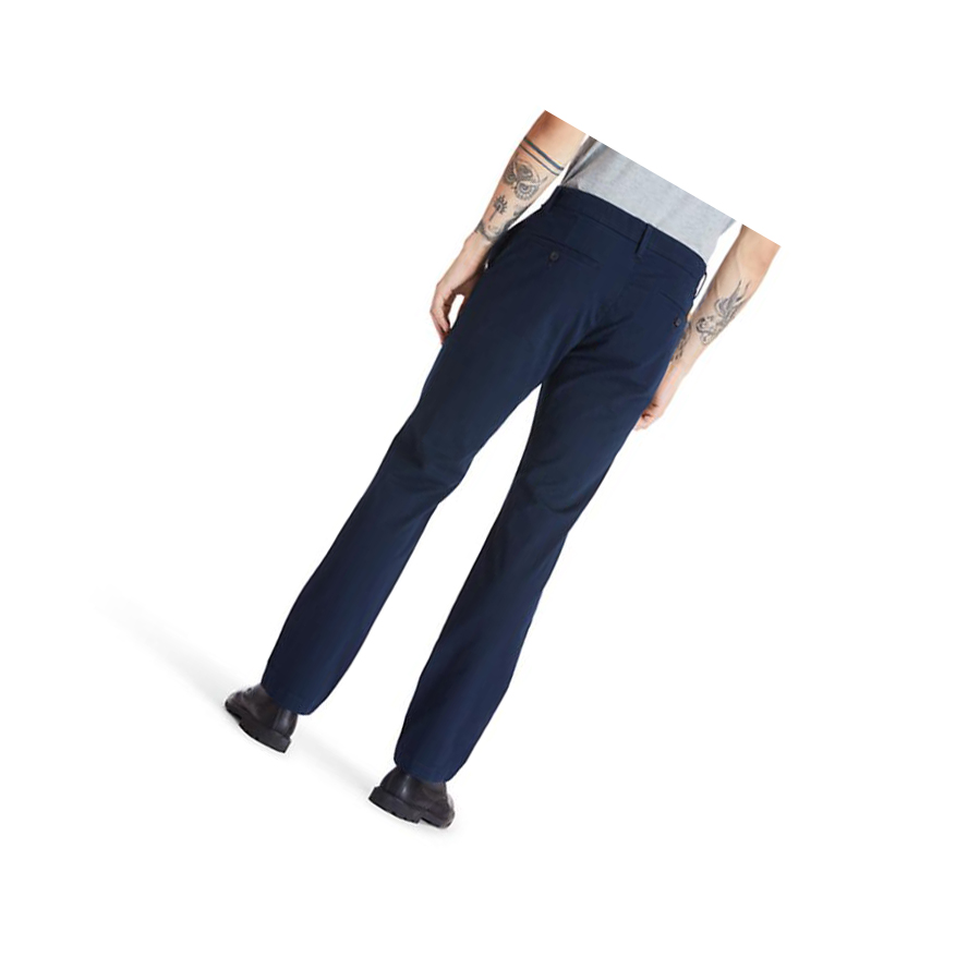 Men's Timberland Squam Lake Twill Chino Pants Navy | OZF-240178