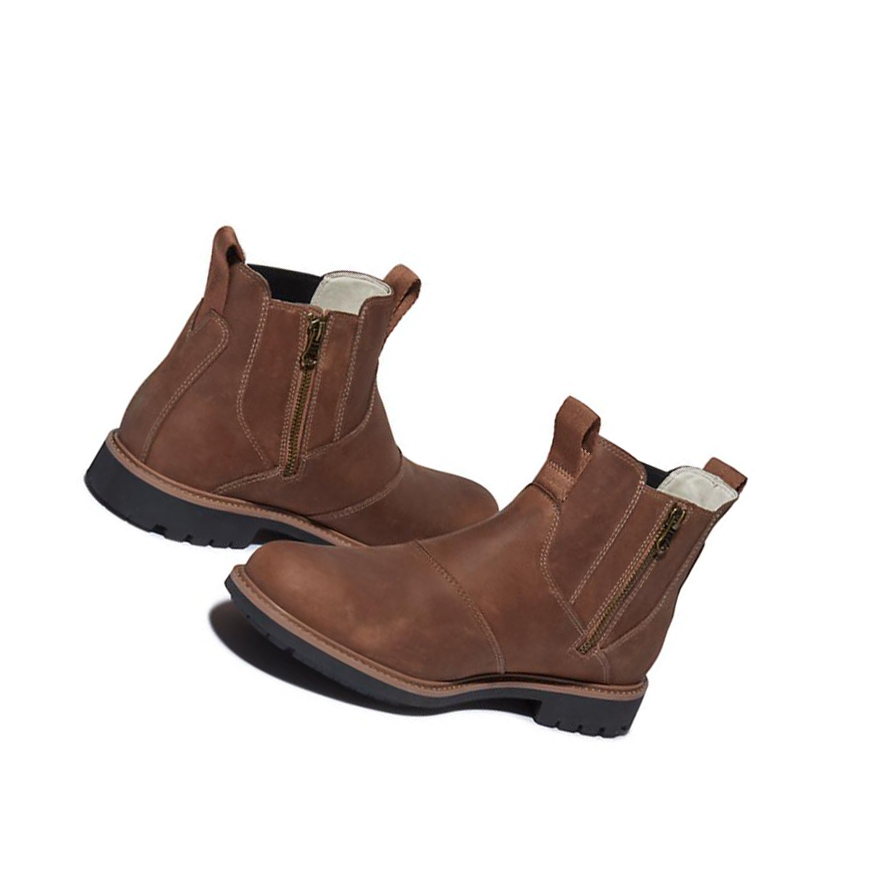 Men's Timberland Stormbucks Chelsea Boots Light Brown | QFX-271035