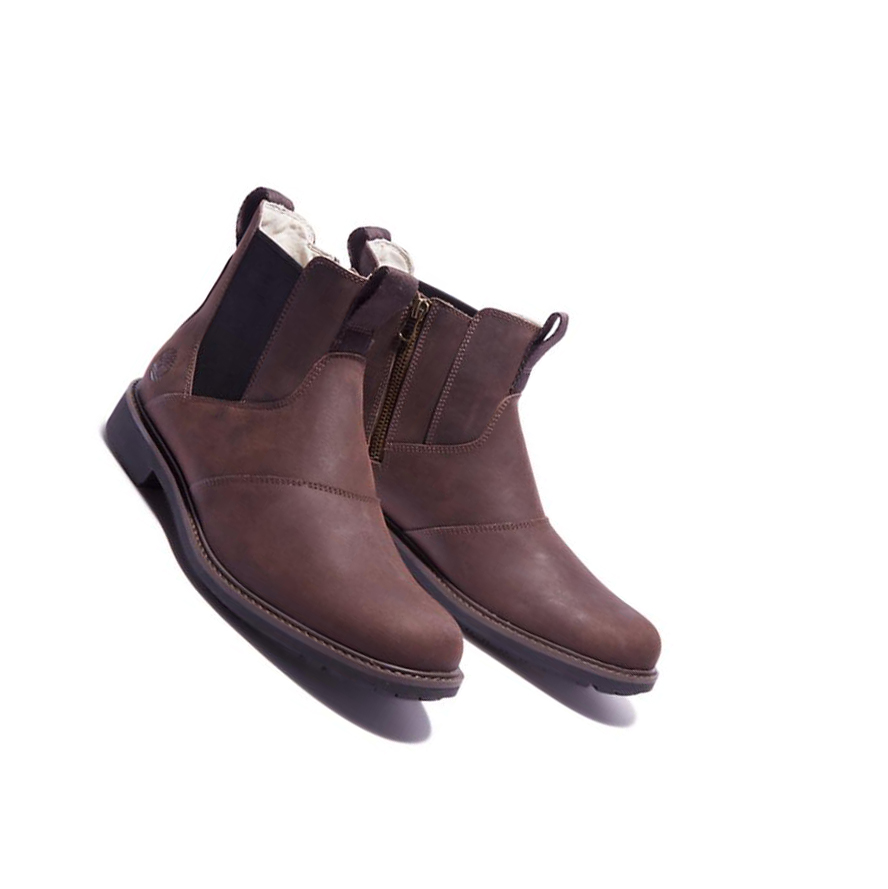 Men's Timberland Stormbucks Chelsea Boots Dark Brown | VOU-305846