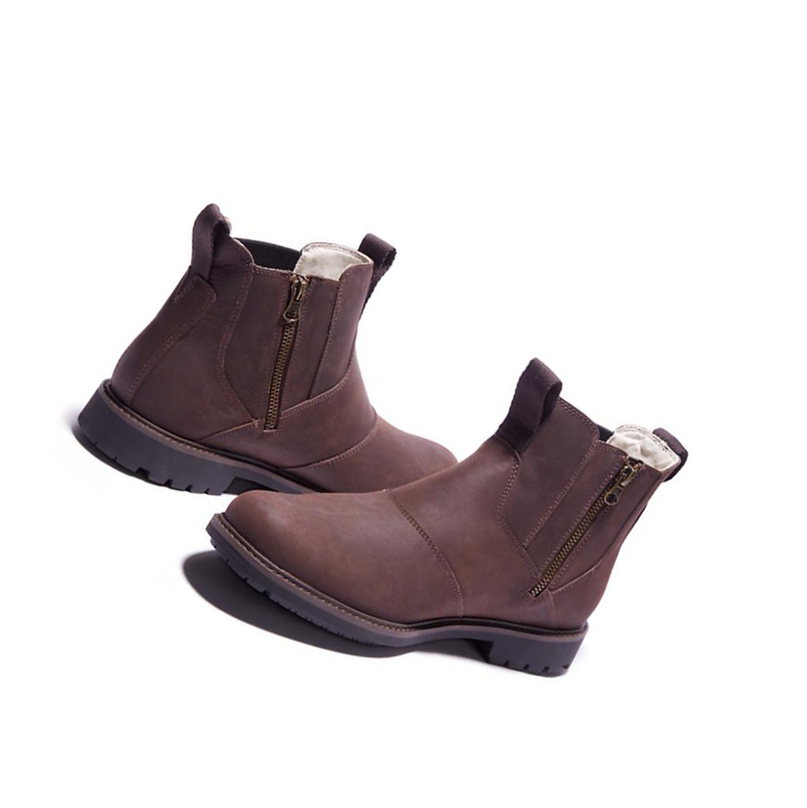 Men's Timberland Stormbucks Chelsea Boots Dark Brown | VOU-305846