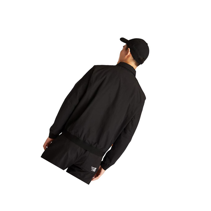 Men's Timberland Stratham Bomber Jackets Black | CAZ-619750