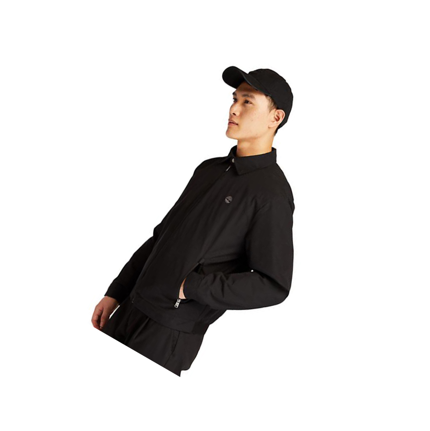 Men's Timberland Stratham Bomber Jackets Black | CAZ-619750