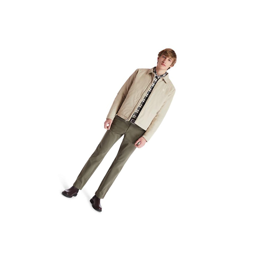 Men's Timberland Stratham Winter Bomber Jackets Beige | CMH-321805