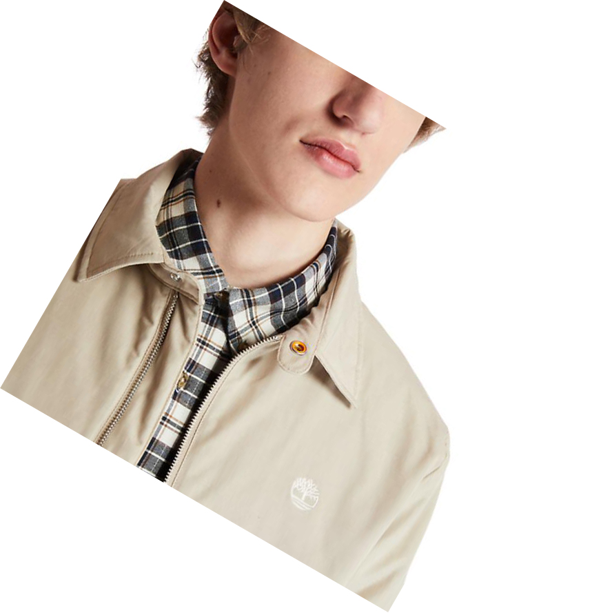 Men's Timberland Stratham Winter Bomber Jackets Beige | CMH-321805