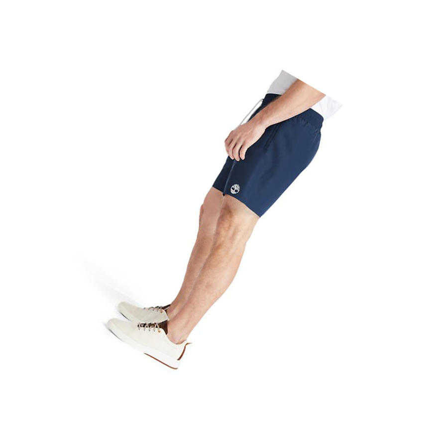 Men's Timberland Sunapee Lake Solid-colour Swim Shorts Navy | ARX-645739