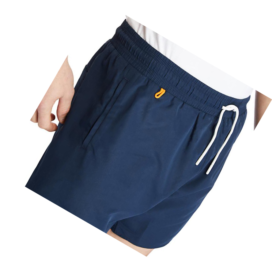 Men's Timberland Sunapee Lake Solid-colour Swim Shorts Navy | ARX-645739