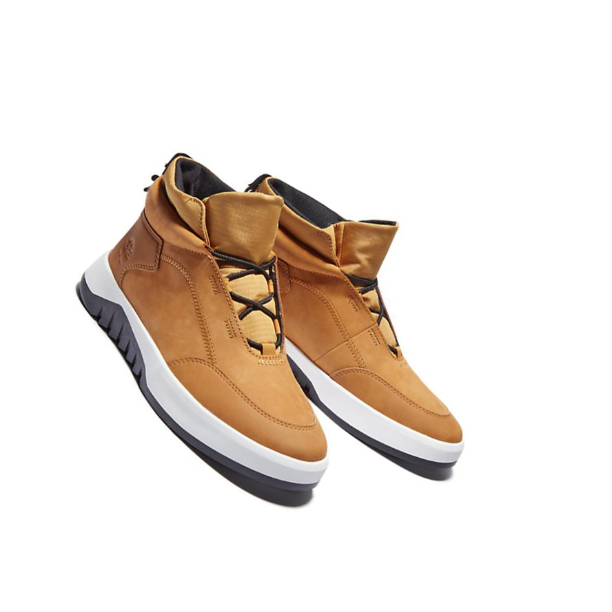 Men's Timberland Supaway Leather Chukka Boots Yellow | KZO-061274