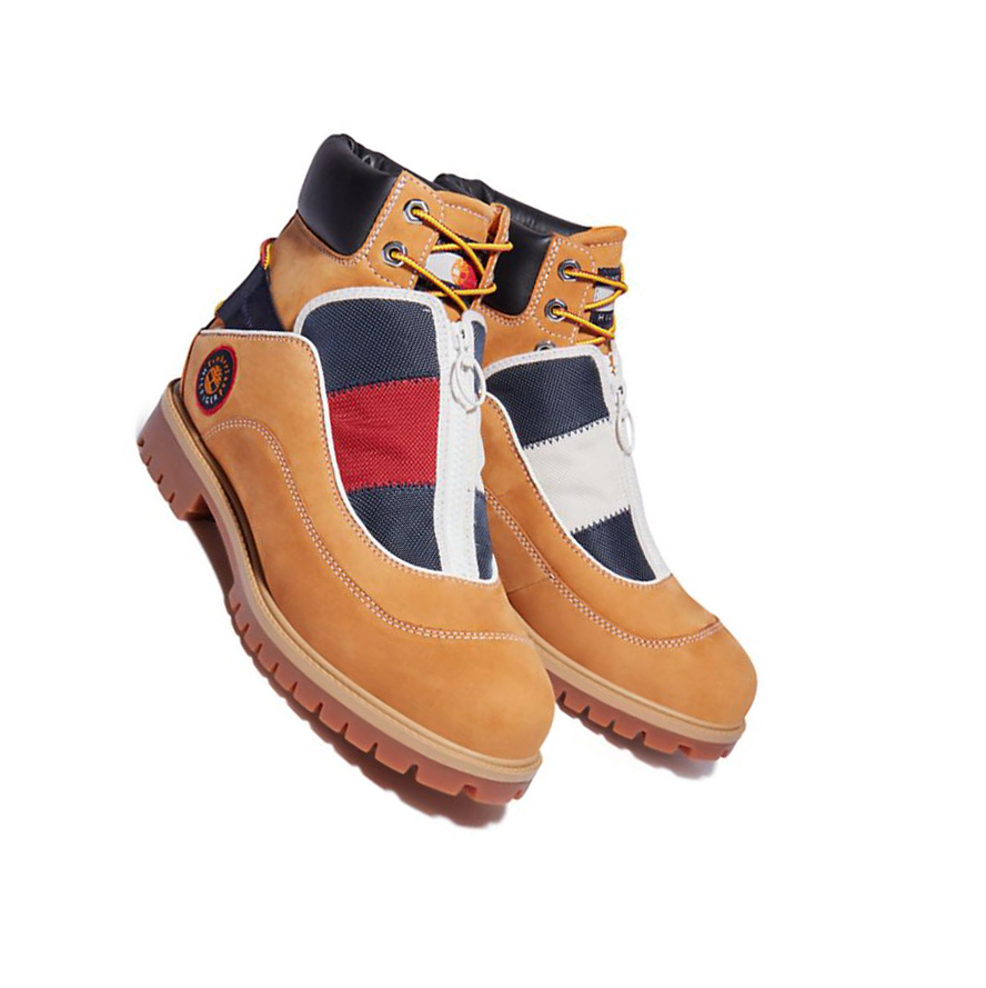 Men's Timberland Tommy Hilfiger x Timberland® Re-Mixed EK+ Original 6-inch Boots Yellow | CGN-390162