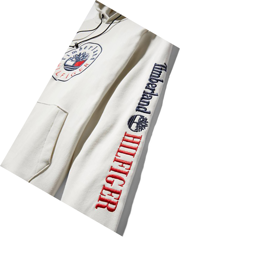 Men's Timberland Tommy Hilfiger x Timberland® Re-imagined Hoodie White | HIT-468039