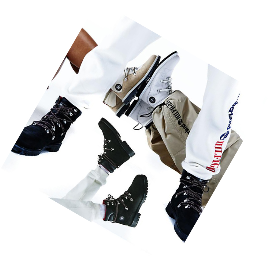 Men's Timberland Tommy Hilfiger x Timberland® Re-imagined 110 EK+ Hiker Winter Boots Black | MIT-973580