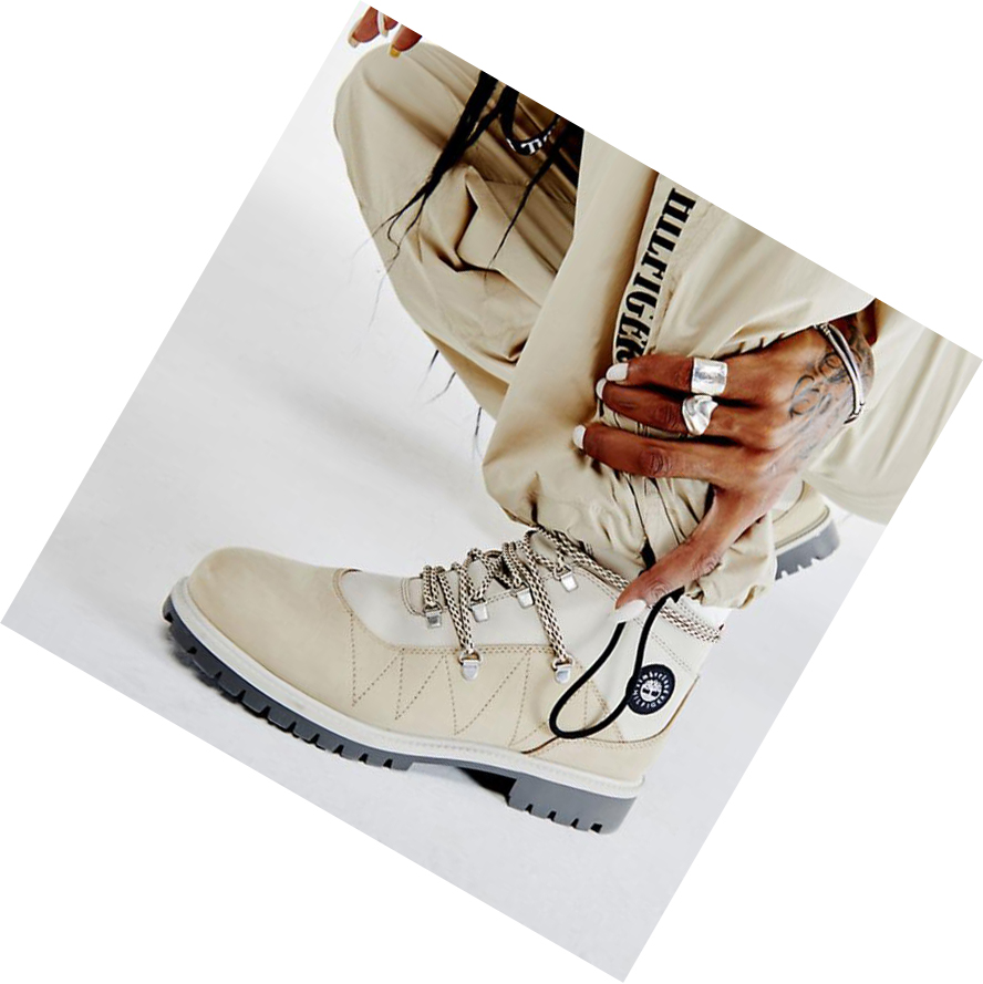 Men's Timberland Tommy Hilfiger x Timberland® Re-imagined 110 EK+ Hiker Winter Boots Beige | NZO-743029