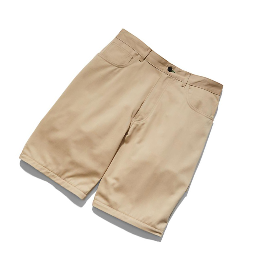 Men's Timberland Tommy Hilfiger x Timberland® Re-Mixed Zip-off Carpenter Pants Beige | PWY-783596