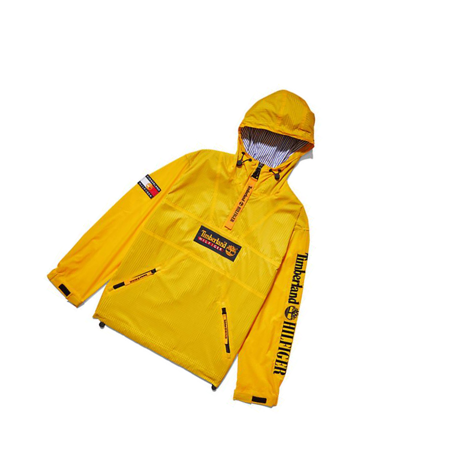 Men\'s Timberland Tommy Hilfiger x Timberland® Re-Mixed Anorak Jackets Yellow | SQI-720385